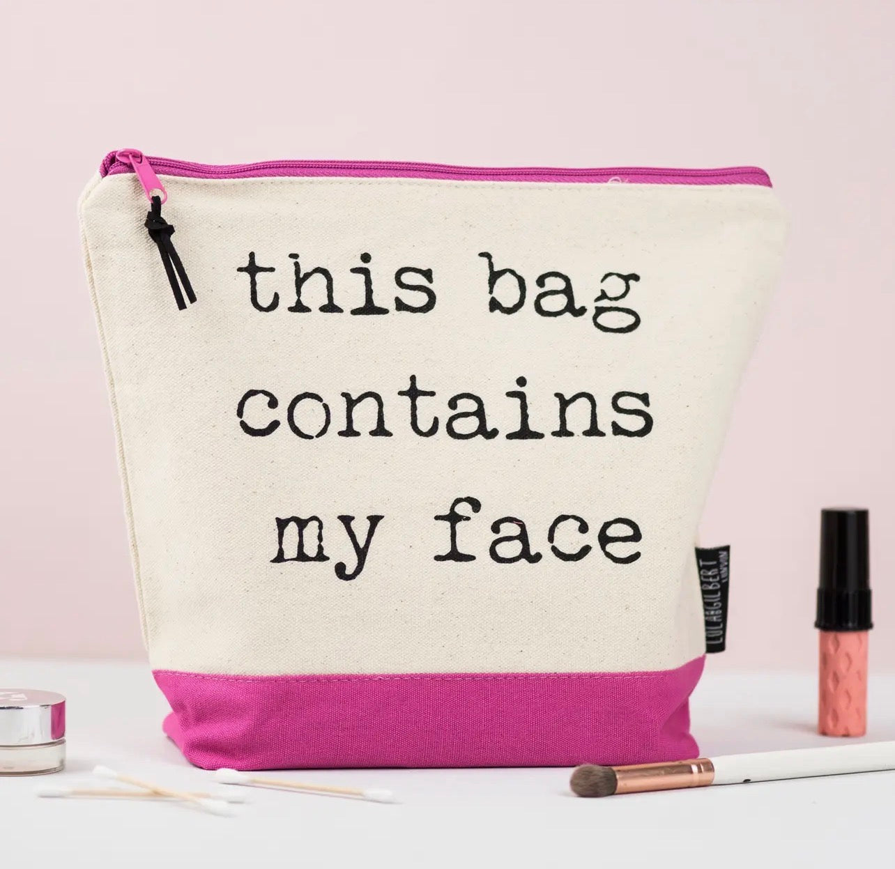 This bag contains my face