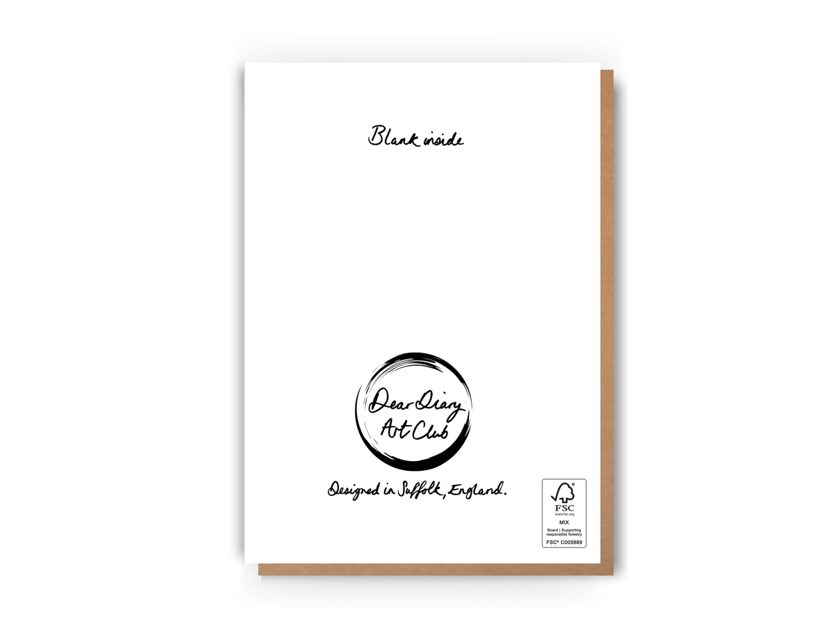 Funny Dog Greeting Card “I Wrapped It All By Myself”