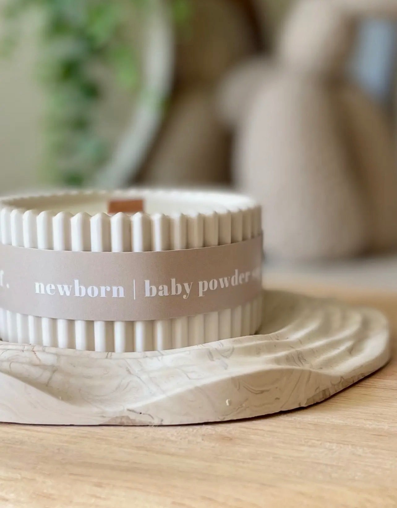 Baby Powder Stoneware Soy Candle