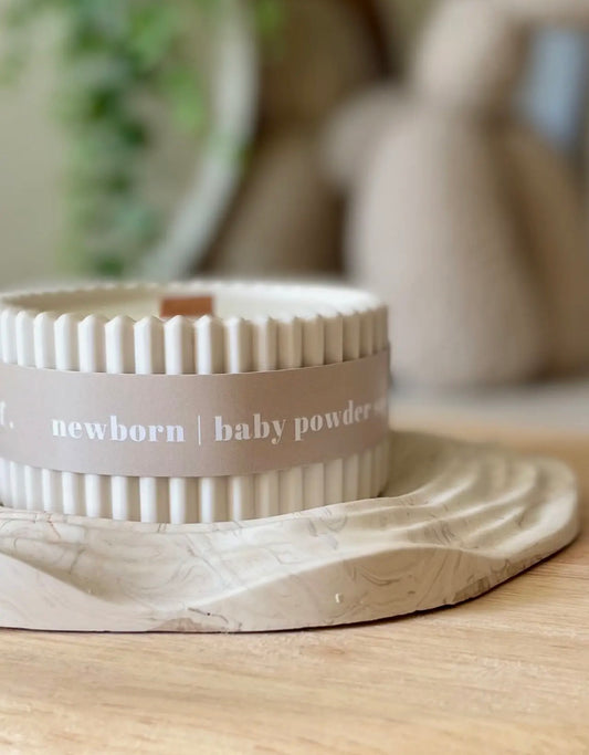 Baby Powder Stoneware Soy Candle