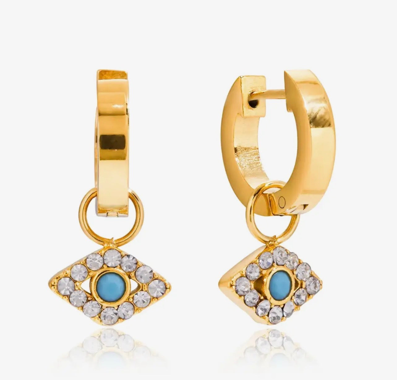 Evil Eye Huggie Hoop Earrings