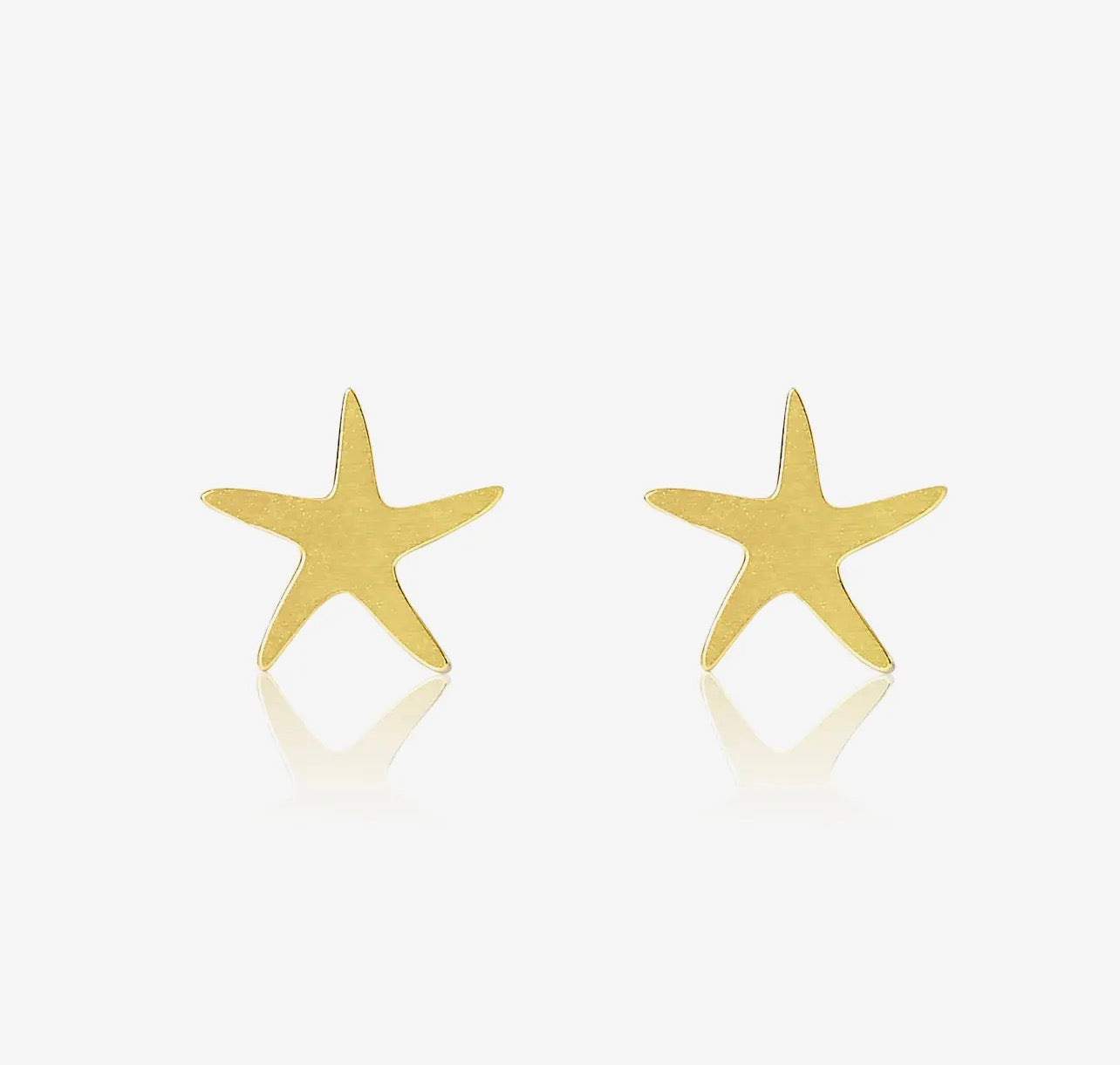 Gold Starfish Earrings