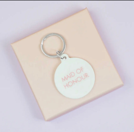 'Maid of Honour' key tag
