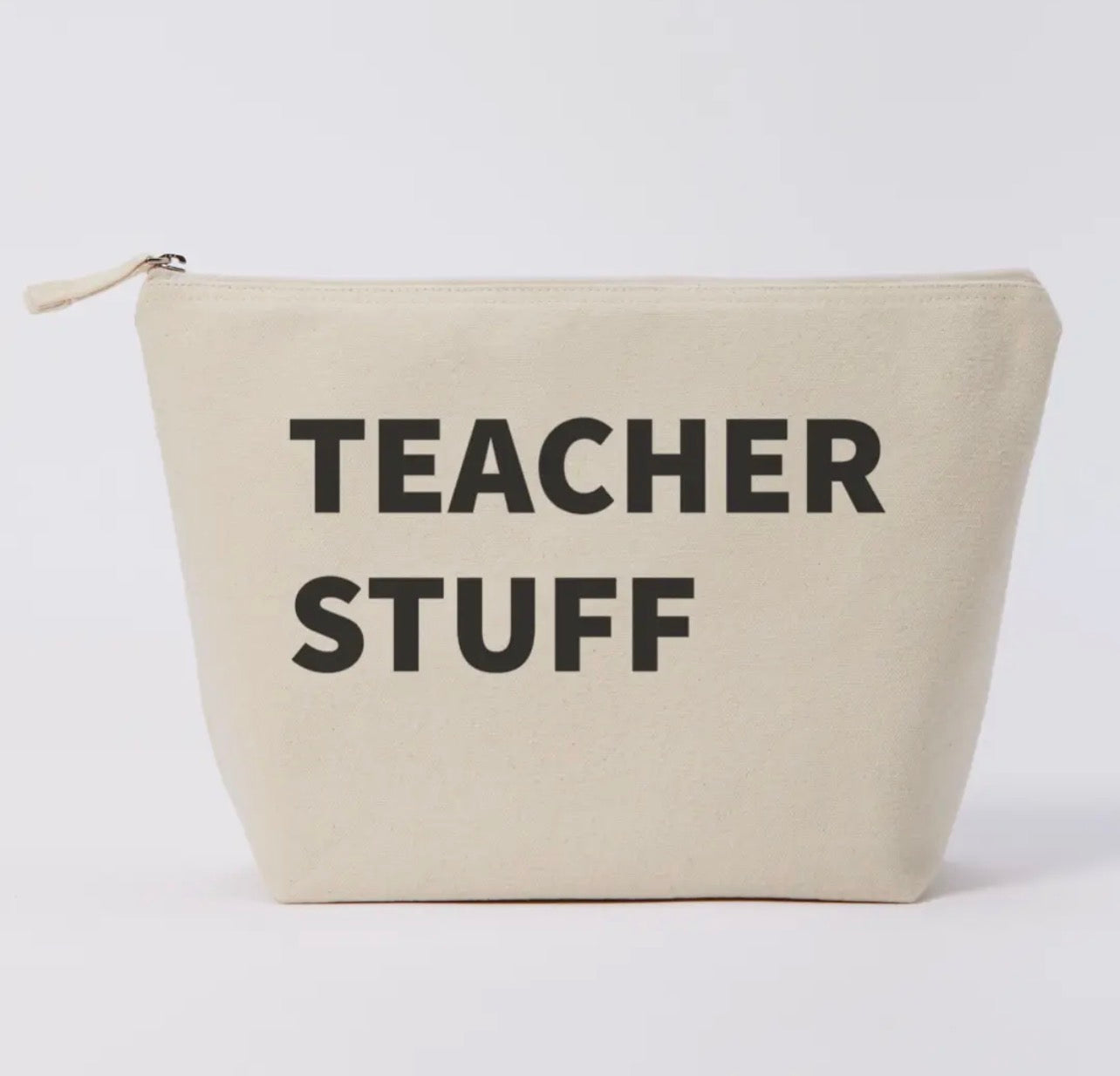 Teacher Stuff Pouch Natural