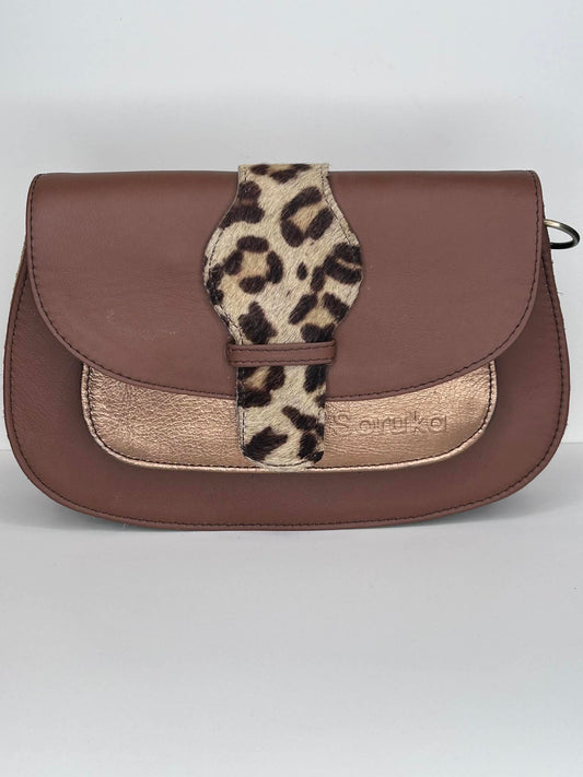 Violet - Brown Leather