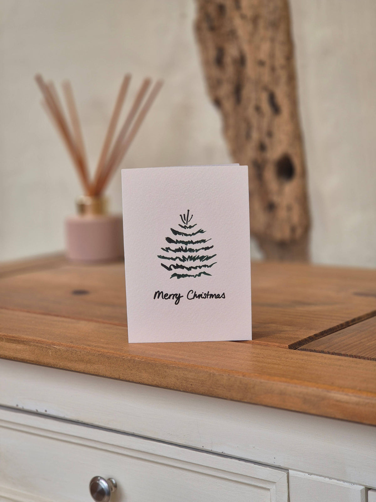 Merry Christmas Tree Card - Original Watercolour Artwork